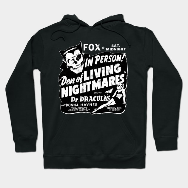 Den of Living Nightmares spook show Hoodie by UnlovelyFrankenstein